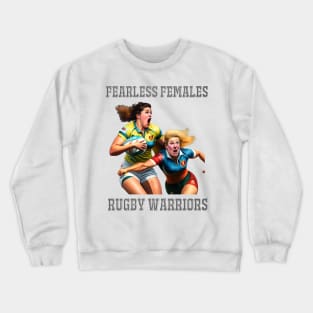 Women's Rugby Design Crewneck Sweatshirt